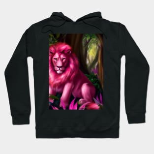 Pink Lion Hoodie